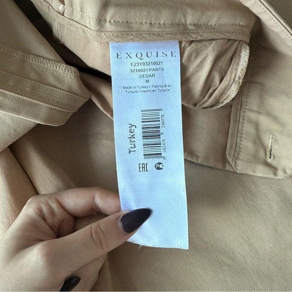 Anthropologie - EXQUISE - Pleated High Rise Tailored Chinos - Cedar - Picture 8 of 15